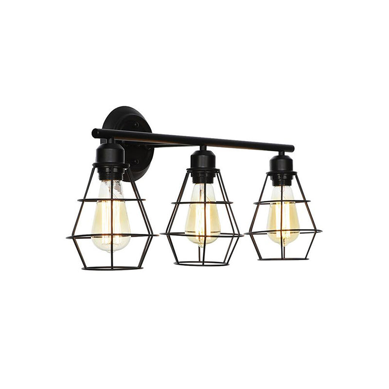 Gabriel Industriele LED Wandlamp Zwart Woon/Slaapkamer Binnen Metaal