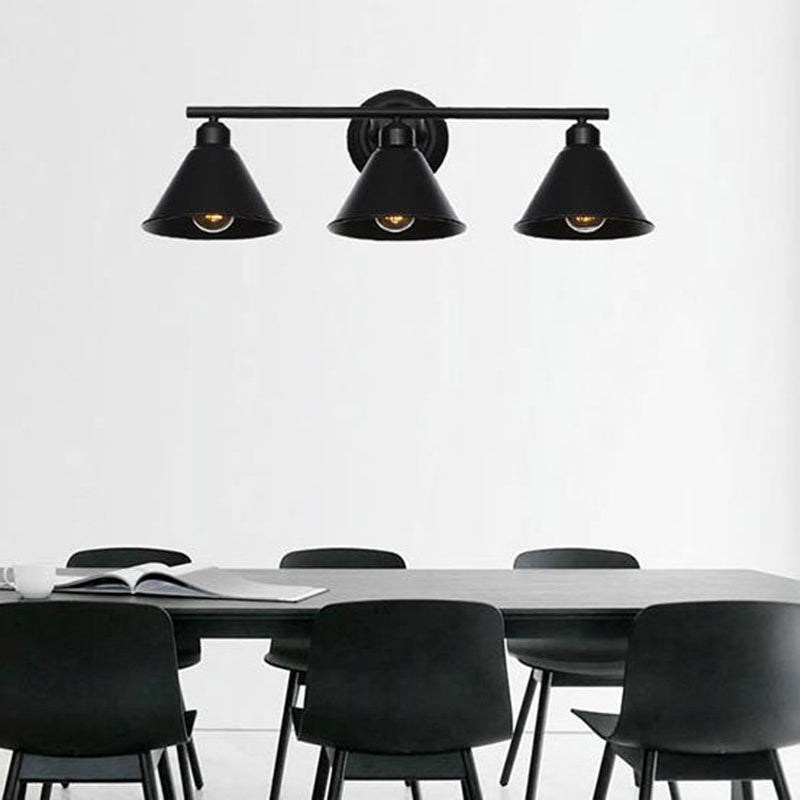 Gabriel Industriele LED Wandlamp Zwart Woon/Slaapkamer Binnen Metaal