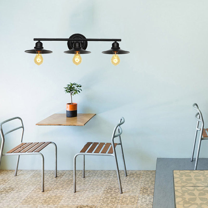 Gabriel Industriele LED Wandlamp Zwart Woon/Slaapkamer Binnen Metaal