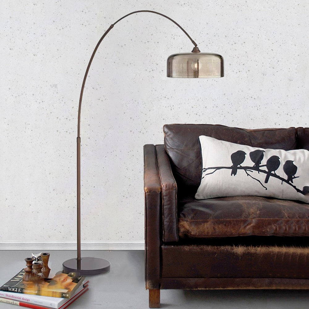 Hailie Retro Design LED Vloerlamp Bruin Metaal Eetkamer Slaapkamer